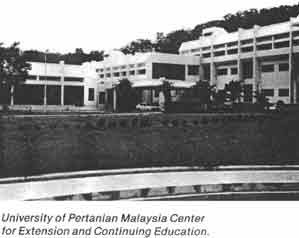 University of Pertanian Malaysia Center for Extension and Continuing Education.