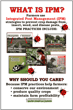 Poster promoting integrated pest management