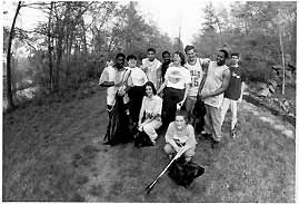 Teens Working on a Beautification Project Along the Appomattox River