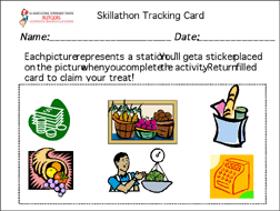 Sample Participant Station
Tracking Card