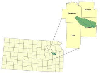 Pomona Lake Watershed Map