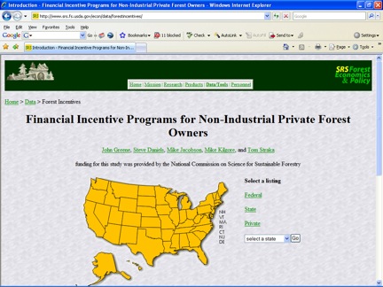 Example of the Interactive Web Page