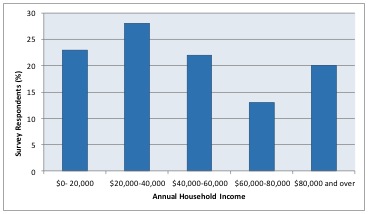 Income Distribution of Community
Gardeners
