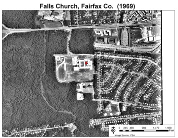 Falls Church High School (1969)
and the Surrounding Neighborhood
