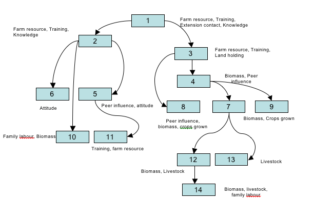 Factors
Responsible for the Adoption-Diffusion of
Organic Agriculture as Identified Through a Participatory Innovation
Tree Exercis