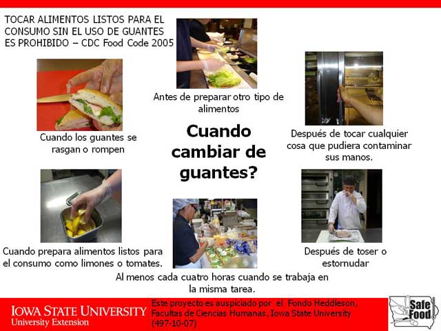 Visuals Containing Minimal-text
Handwashing and Glove Use Visuals in Spanish