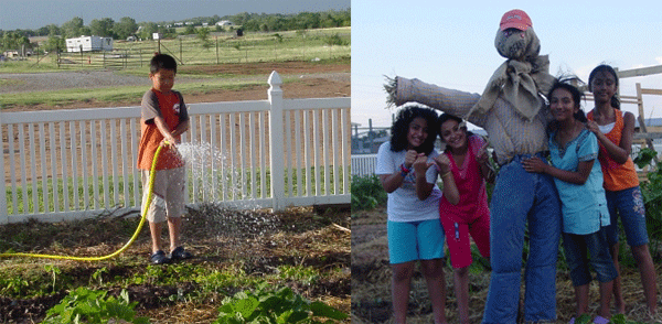 Garden Plots Provided by the University’s Family Resource Center