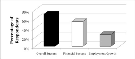 Percentage of Respondents Classifying Their Business as Successful Using Three Different Measures