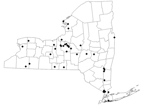 SWAT Inventory Locations in New York State (2002-2010)