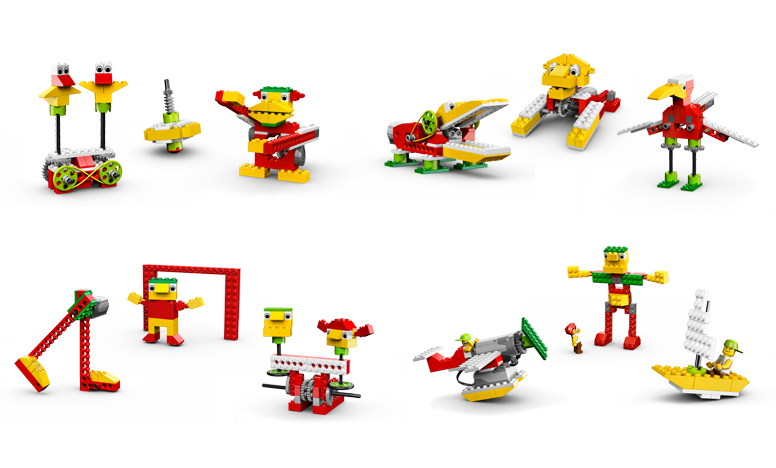 The Models Built Using Instructions in WeDo Kits