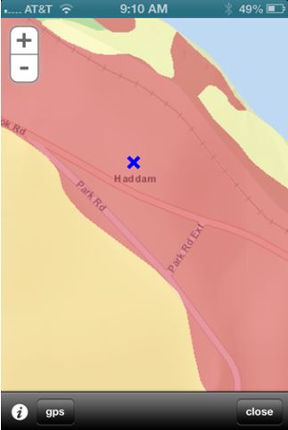 Soil Drainage Map (a) and Legend (b)