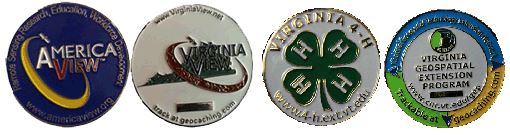 Examples of Geocoins Used in Virginia