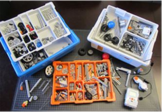 LEGO Mindstorms NXT Educators Resource Set (Blue Bin, Part #9648) and the LEGO Mindstorms Education NXT Base Set (White Bin, Part #9797)