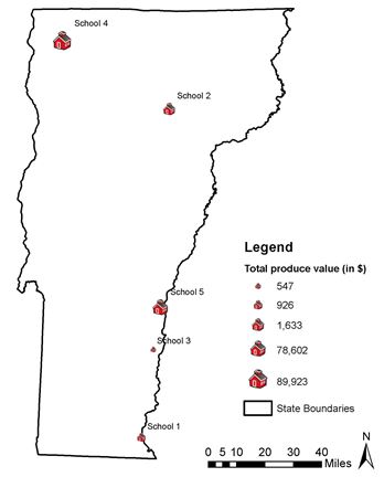 Location of High School Harvest Schools