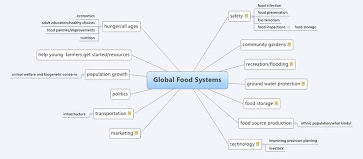 Sample of a Missouri County's Mind Map