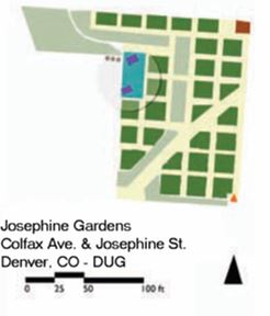 Plan of Josephine Community Garden