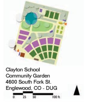 Plan of Clayton School Community Garden