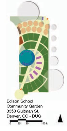 Plan of Edison School Community Garden