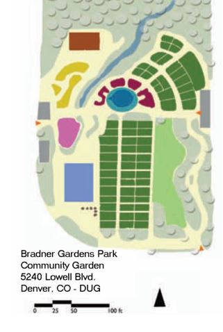 Plan of Bradner Garden Park Community Garden