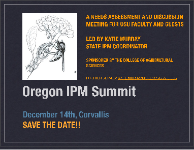 Oregon Integrated Pest Management Summit Flyer